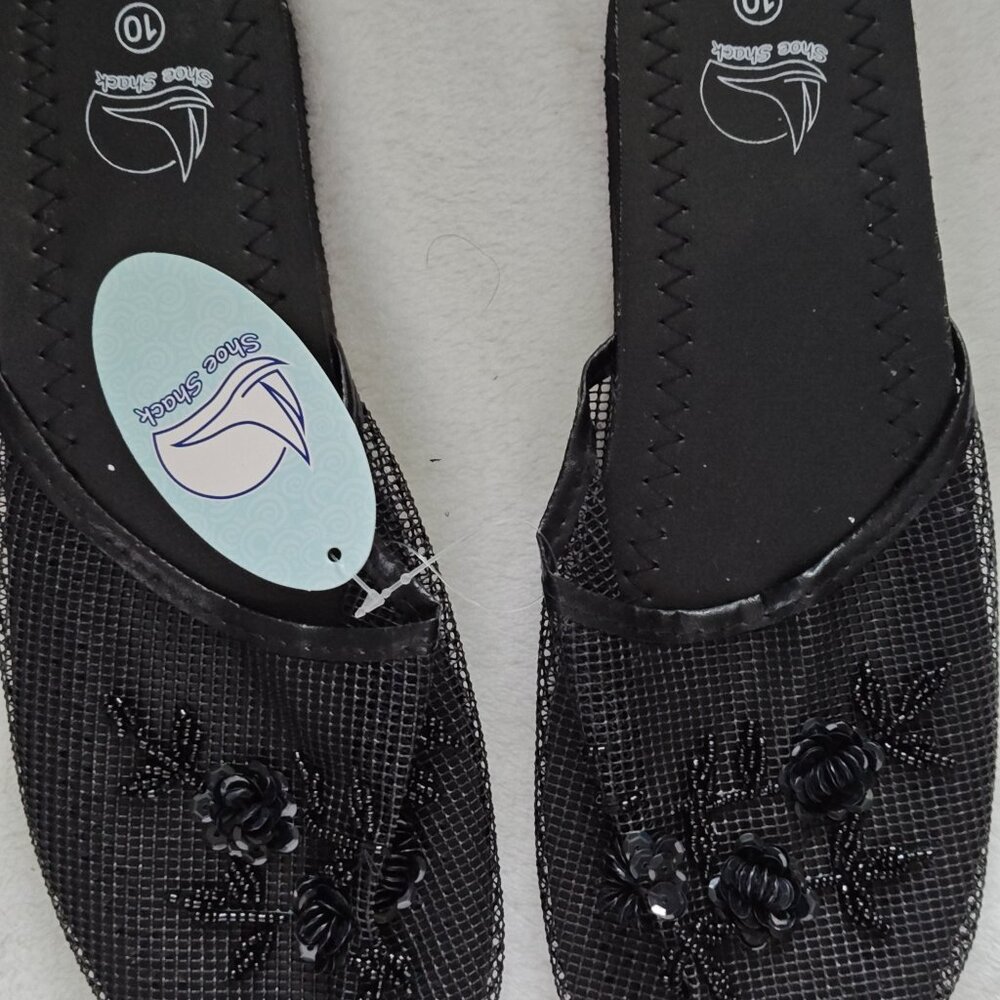 CHINESE SLIPPERS BLACK (SIZE 10) BRAND NEW HAVE MULTIPLE PAIRS